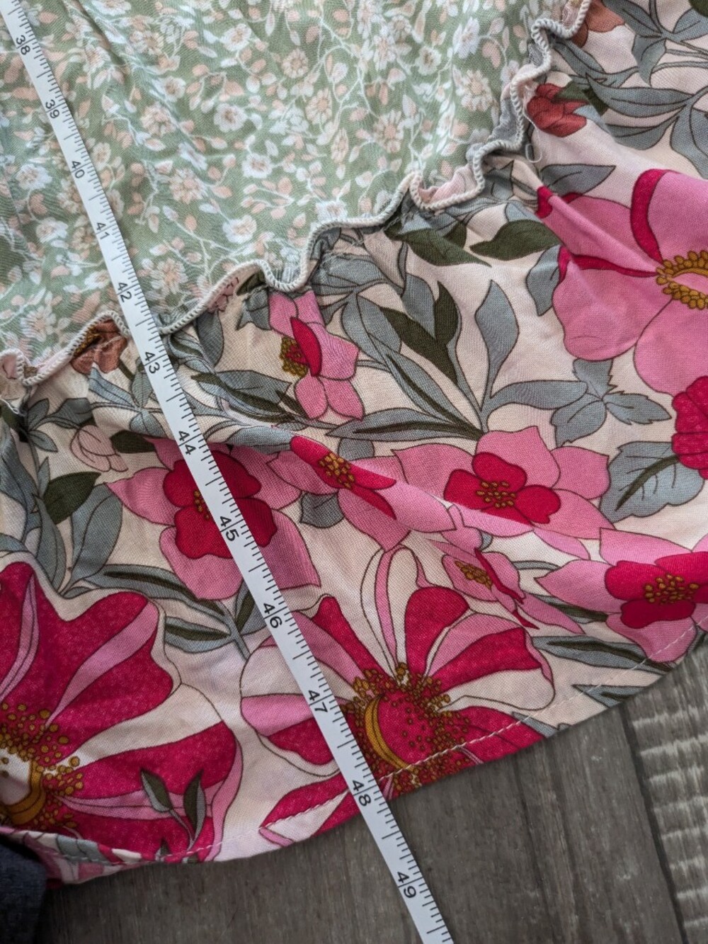 Gigio Floral Mixed Print Maxi Dress Boho Size Large Colorful Sleeveless * - Picture 4 of 8